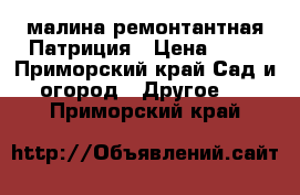 малина ремонтантная Патриция › Цена ­ 50 - Приморский край Сад и огород » Другое   . Приморский край